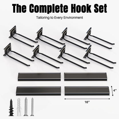 Garage Garden Tool Organizer Wall Mount, Heavy Duty Garage Tool Storage Rack 64 Inches, Max Load 440lb - Shovel, Rake, Folding Chair, Weed Eater Storage