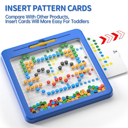 Large Magnetic Dots Board for Toddlers, Magnetic Drawing Board for Kids, Magnetic Dot Art with Magnetic Pen, Montessori Preschool Education Travel Toys for Kids Boys Girls Age 2 3 4 5 6 7 8 Years Old
