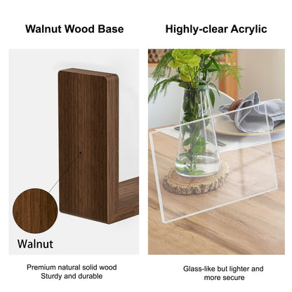 Mixoo 4x6 Picture Frame Rotating Photo Frame, Wooden Picture Frames 4x6 Horizontal Double sided Rustic Floating Frame for Desk Tabletop Family Office Wedding