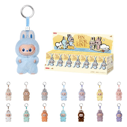 POP MART The Monster PIN for Love Series - Vinyl Plush Pendant Blind Box (A-M), Labubu Collectible Toys, Holiday Birthday Gifts for Girls and Boys, Whole Set