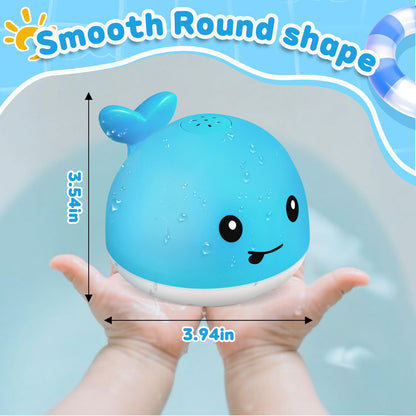 Gigilli Whale Bath Toy Sprinkler, Light Up Bath Toys for Kids Ages 1-3 Infant Baby Bath Toys 1 2 3 Year Old, Toddler Bathtub Bath Foutain Toys, Baby Pool Toys 6-12-18 Months Boys Girls Birthday Gifts