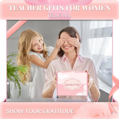 MYKILOS Teacher Gifts for Women, Teacher Birthday Gifts, Teachers Appreciation Gift for Birthday, Appreciation Week, Thanksgiving, Christmas, Thank You Gift for Teachers with Pen Holder (Pink)