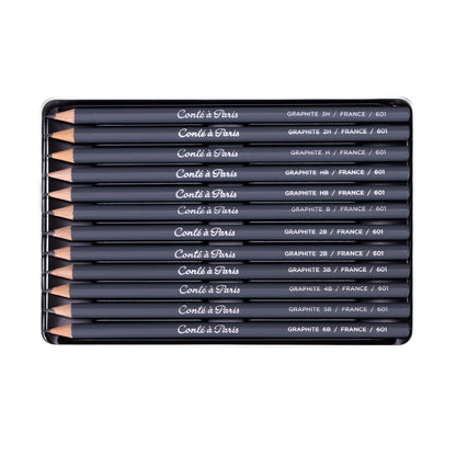 Conté à Paris 12 Count Assorted Graphite Pencil Drawing Set