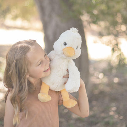 World's Softest Plush Stuffed Animal for Baby, Toddler, Kids, Adults - Adorable Toy Made from Kid-Friendly, Quality Materials - Lushee Off White Duck, 16"