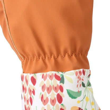 Ruibo Leather Rose Gardening Gloves/Thorn Proof Pruning Gloves With Puncture Resistant Long Sleeve Polyester Print Cuff/For Blackberry Plants Rose Bush Women