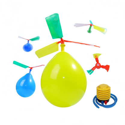 FSAON 10 Pack Balloon Toy,Rocket Jet Balloon Propeller Toy,Boys Girls Children'S Day Christmas Gifts with Air Pump