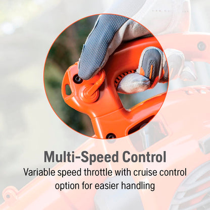 Husqvarna 125B Gas Leaf Blower, 28-cc 1.1-HP 2-Cycle Handheld Leaf Blower, 470-CFM, 170-MPH, 12.5-N Powerful Clearing Performance and Ergonomic Design, Gifts for Men