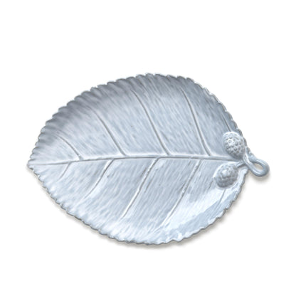 Ceramic Jewelry Dish, Decorative Tray for Rings Earrings Necklaces Bracelet Watch Keys, 4.50" Trinket Tray as Gifts for Women (Antique Leaf)