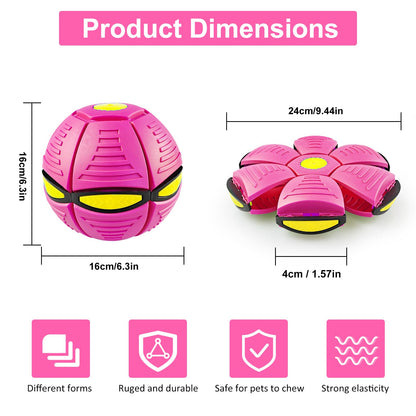 BHPWZB Magic Ball Pop Up Balls Light-Up – Magic Bouncing Pop Up Toy with Bright Motion Lights Dual-Form Magic Meta Ball Bouncy Balls for Indoor Outdoor Fun (Pink)