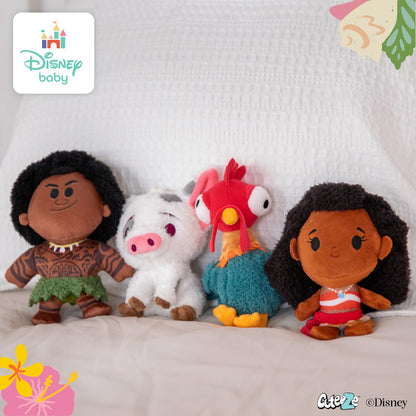 Kids Preferred Disney Baby Moana 4 Piece Cuteeze Set - Moana, Maui, Hey Hey, and Pua Plush - Collectible Stuffed Animals for Babies, Toddlers, & Kids