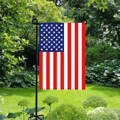 Garden Flag Stand-Holder-Pole High 50 Inch with 5 Prong Base Garden Flag Stopper and Anti-Wind Clip for Small Garden Flags 12 x 18,Decorative Flags,Yard Flags,Seasonal Flags 2 Pack