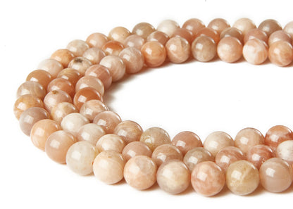 35pcs 10mm Sunstone Beads Natural Gemstone Beads Round Loose Beads for Jewelry Making