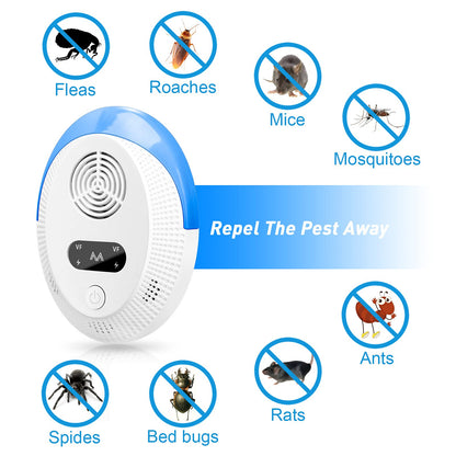 Bectine 2026 Upgraded Mouse Repellent, Ultrasonic Pest Repeller, Home Indoor Pest Repellent for Insect, Roach, Spider, Ant, Bug, Rodent, Mouse, Bugs, Mosquito, Mice, 6 Packs