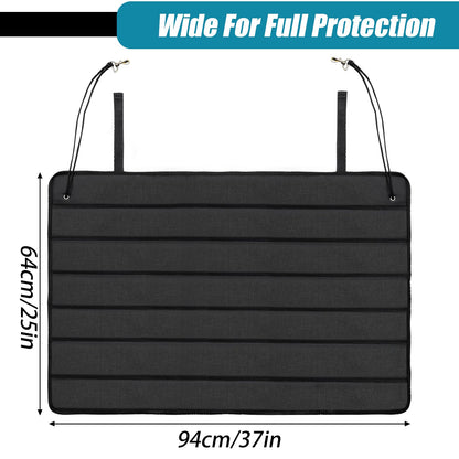 Yesland Large Bumper Guard for Cars, 37 x 25 in Car Rear Bumper Protector, Foldable Universal SUV Trunk Mat, Cargo Liner Floor Mats for Preventing Scratches While Loading/Unloading, Black