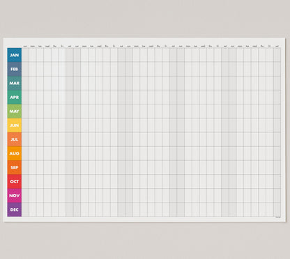 Dry Erase Wall Calendar 2026, 27×39 in — Double-Sided Yearly Planner (Dated & Undated), Reusable Write & Wipe, Large Wall Planner for Home, Office, Classroom — Rolled Poster.