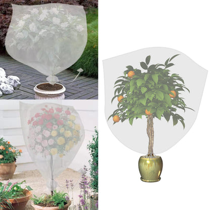 Agfabric Bird Netting 84" Hx84 W Garden Netting Insect Pest Barrier,Plant Cover Fruit Tree Netting Mesh Protection Bag with Drawstring,White