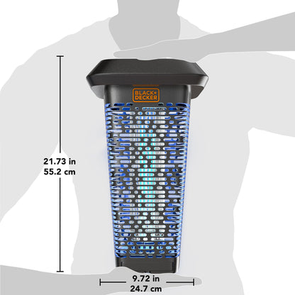 Bug Zapper & Fly Trap-Mosquito Repellent- Gnat Killer Outdoor & Indoor Electric UV Bug Catcher for Insects- 2 Acre Coverage for Home, Deck, Garden, Patio Commercial Strength