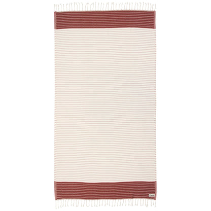 Sand Cloud Beach Towel - Sand Free - 100% Organic Turkish Cotton Yarn - Quick Dry Towel for Beach, Picnic, Blanket or Bath - As Seen on Shark Tank - Letoon Burgundy