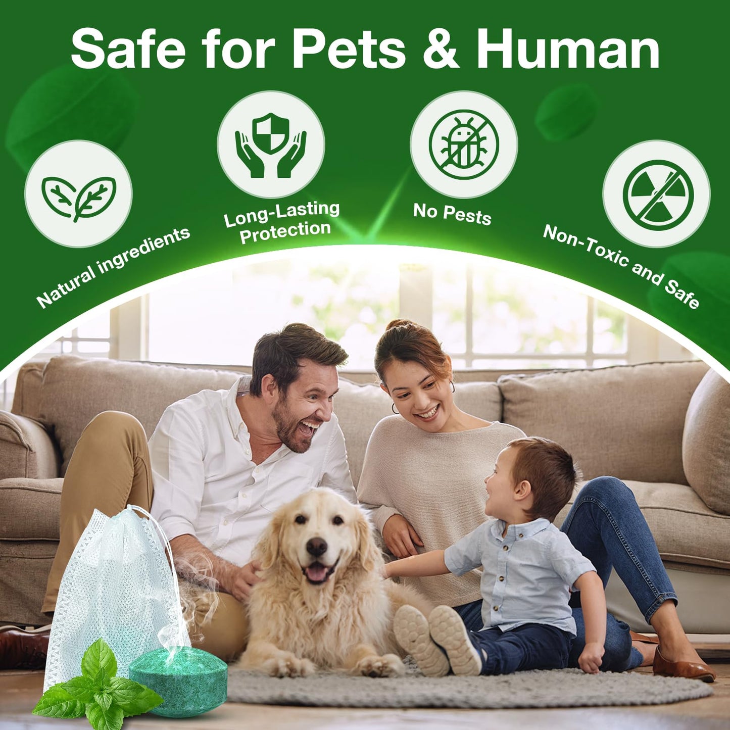 Mouse Rodent Repellent,25 Pack Peppermint Oil Mouse Traps for Rat Mice, Ant, Roach, Spider, Squirrel, Nature Mouse Deterrent for Indoor Outdoor Use, for Garden & Home, Family & Pet Safe 01