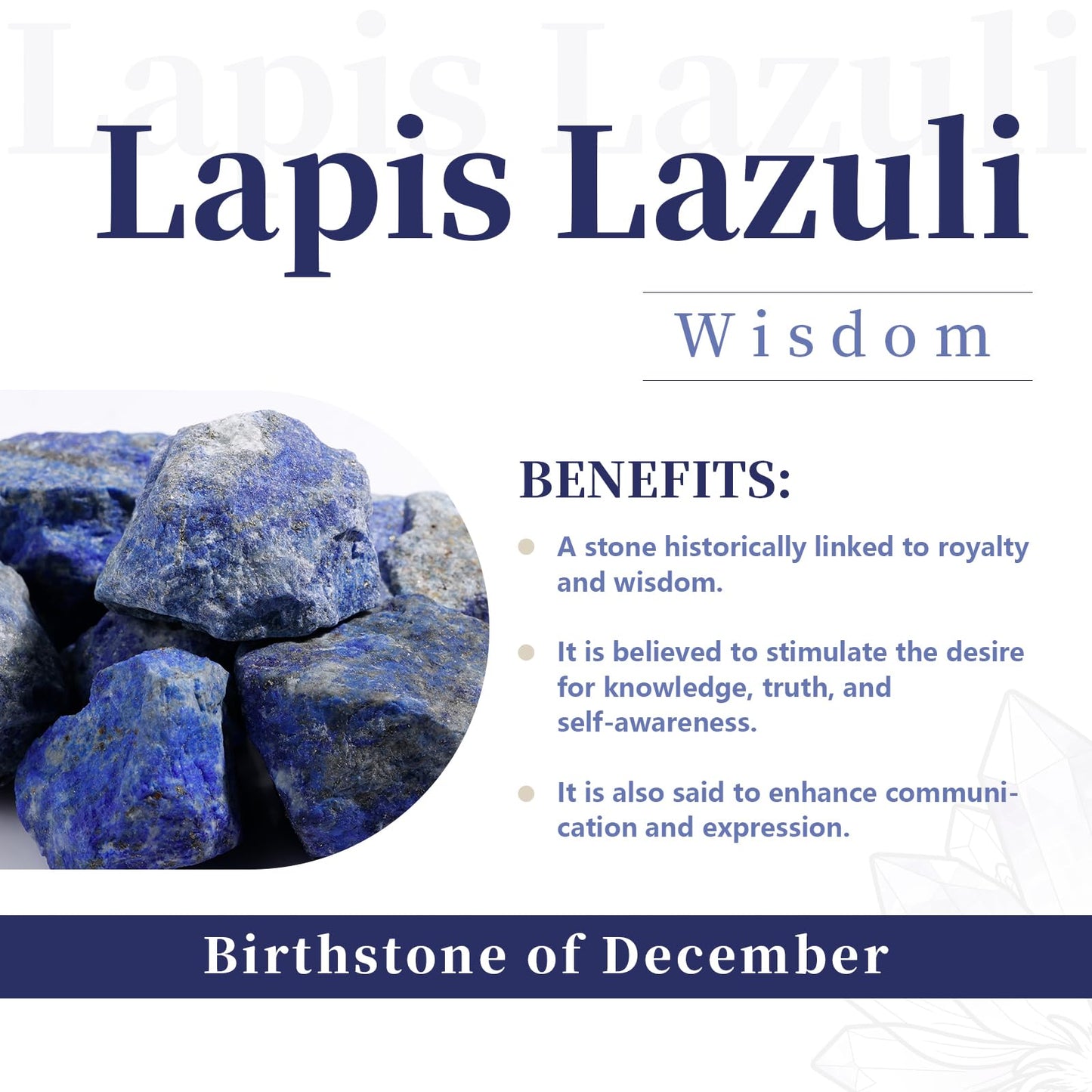 rockcloud 1 lb Natural Crystals Raw Rough Stones for Cabbing,Tumbling,Cutting,Lapidary,Polishing,Reiki Crytsal Healing,Lapis Lazuli