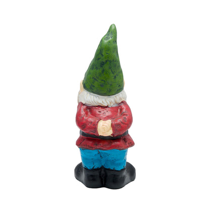 Alpine Corporation 11" Tall Classic Outdoor Garden Gnome Yard Statue Decoration