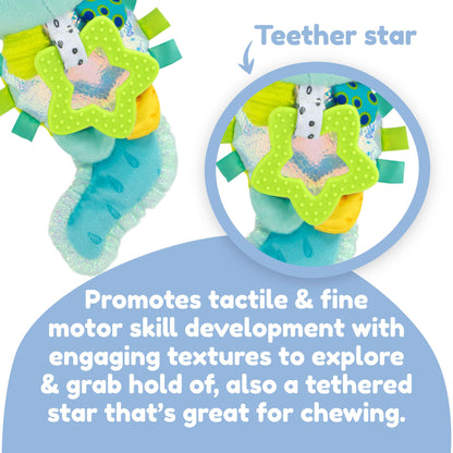 Lamaze Clip On Car Seat and Stroller Toy - Alise The Axolotl - Crinkle Car Seat Toys and Stroller Toys - Sensory Toys for Babies - Baby Gifts and Toddler Stocking Stuffers - Ages 0 Months and Up