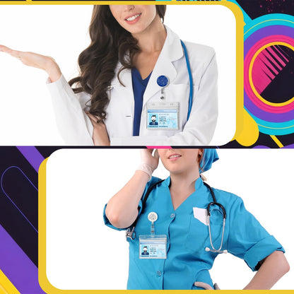 Engrowtic 36 Pcs Nurse Appreciation ID Badge Holder Gifts Bulk May You Be Proud of The Difference You Make Administrative Assistants Day Gifts Badge Reel for Women Coworker Employee (Colorful)