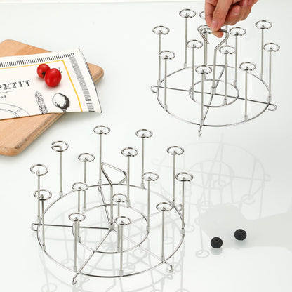 Skewers for Grilling Metal Kabob Skewer Air Fryer Stand Compatible 6QT Air Fryers for Grilling Home Kitchen Kabobs Appetiser、Fruit 、Party