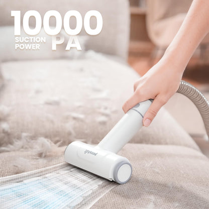 Pecute Dog Grooming Vacuum & Dryer, 7-in-1 Pet Grooming Kit with Clipper, 10000Pa Dog Vacuum for Shedding Grooming, Adjustable Speed & Temp, 55dB Low Noise,1.7L Dust Cup