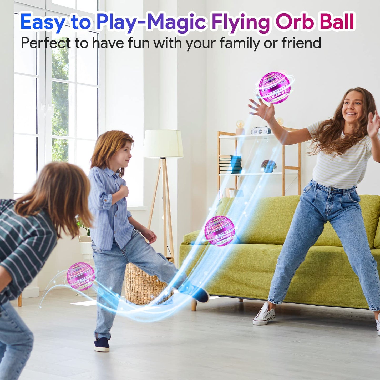 2025 Flying Orb Ball, Boomerang Hover Space Ball Flying Spinner, Orb Drone Orbit, Cool Toys Kids for 6 7 8 9 10+ Year Old Boys Girls Teens, Indoor Outdoor Toys