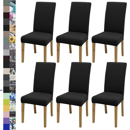 BIETYONE Chair Covers,Dining Room Chair Covers Set of 6,Stretch Kitchen Chair Cover,Washable Dining Chair Cover,Parsons Chair Slipcovers Protective,for Home,Restaurant,Banquet