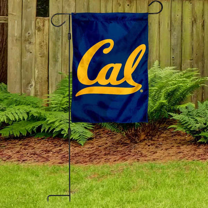 Cal Berkeley Golden Bears Garden Banner Flag with Flag Pole Stand Set