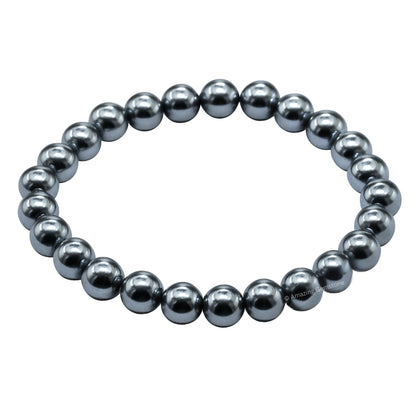 Amazing Gemstone Crystal Bracelet for Women Men's Gifts - Protection Healing Crystal Bracelet - 8mm Gemstone Beaded Stretchable Bracelet Pulseras Para Hombres Mujer Stocking Stuffers Mothers Day Gift (Black Pearl)