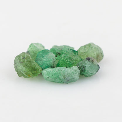 CRYSTALIS 25 carats Natural Tsavorite Garnet, Loose Gemstone, Wholesale Bulk Rough, Jewelry Making Supply, Chakra & Healing Raw Stones, Wire Wrapping, DIY, Gem Collection, 5-10mm