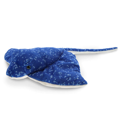 DolliBu Spotted Blue Stingray Plush - Super Soft Stuffed Animal Stingray Toy, Wild Collection Ocean Plush Gift for Kids and Adults, Cute Sea Creature Stuffed Ray - 17 Inches