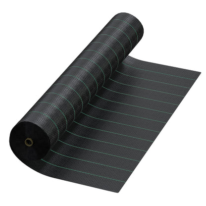 mychoiii 13ft x 60ft Driveway Fabric 5oz Heavy Duty, 800lbs Tensile Strength Woven Geotextile Fabric, Commercial Grade Ground Stabilization Underlayment for Road, Gravel, Erosion Control