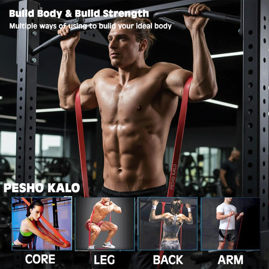 Pull Up Bands, Resistance Bands, Exercise Workout Bands for Working Out, Pull Up Assistance Bands Set for Men & Women, Body Stretching, Physical Therapy, Muscle Training