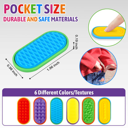 Ziogogco 6PCS Silicone Magnetic Slider Toys，for Adults & Teens, Relieves Stress and Anxiety in Children with Autism. A Must-Have Toy for Office Desk Toy, Stocking Stuffers for Women Men Teen Gift