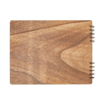 Paper Junkie Rustic Wooden Guest Book for Party - 112 Pages, 11.25 x 8.75 in Brown Wood Cover - Wedding & Baby Shower Guest Book Sign in