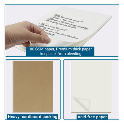 suituts 12 Pack Note Pads 8.5X11 Inch Memo Pads, Scratch Pad, Paper Pads, Writing Pads Bulk for Drawing Sketching, Letter Size (Each Pad 50 Sheet)