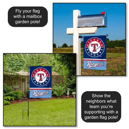 Texas Rangers Powder Blue Double Sided Garden Flag