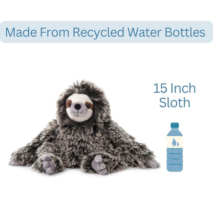 The Petting Zoo Sloth Stuffed Animal, Gifts for Kids, Wild Onez Zoo Animals, Sloth Plush Toy 13 inches