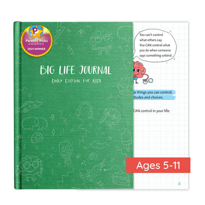 Big Life Journal – Daily Journal for Kids (Ages 5–11) – Guided Growth Mindset Workbook with Daily Prompts & Activities to Build Confidence, Gratitude & Positive Thinking – Gift for Boys & Girls (Green)