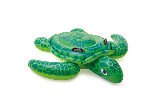 INTEX Lil' Sea Turtle Inflatable Pool Float: Animal Pool Toy For Kids – 2 Heavy-Duty Handles – 88lb Weight Capacity – 59" x 50" – For Ages 3+