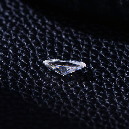 1-5 Carats Moissanite Loose Stone Lab Grown Synthetic Diamond Loose D Color Round/Oval/Heart/Princess/Cushion/Asscher/Pear/Marquise/Radiant/Emerald Cut Moissanite Loose Gem Stones for Ring Pendant Jewelry Making Gift (Marquise Cut, 1 Carats)