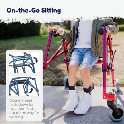 Inspired by Drive KA2200-2GWP Nimbo Posterior Walker, Wizard Purple, Small