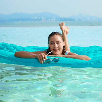 Jasonwell Floating Mat Pool Floats - Giant Inflatable Pool Float Lake Raft Lounge Floating Water Mat for Swimming Pool Floatie Lounger Beach Pool Party Toy for Adults & Kids (GR, XL)