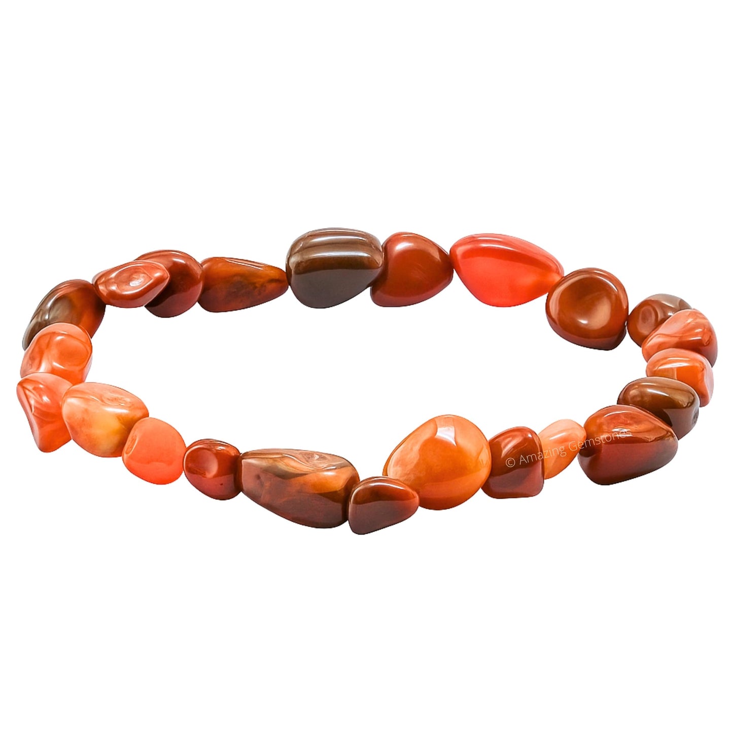 Amazing Gemstone Red Jasper Bracelet for Women Men's Gift - Chakra Protection Mens Bracelet - Red Jasper Crystal Tumbled Stone - Beaded Bracelet Pulseras Para Hombres Mujer Christmas Stocking Stuffer