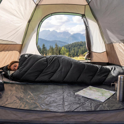 TANSTRIDER Sleeping Bags for Adults Cold Weather,3-4 Season 4lb Lightweight Sleeping Bag for Kids Girls Boys with Compression Sack,Camping Essentials Gear, Hiking,Travel,Backpacking,Outdoor & Indoor
