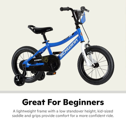 Schwinn Koen Bike, 14 Inch Bike for Kids Ages 3-4, SmartStart Ergonomic Design for Kids, Adjustable Seat Grows with your Child, Rear Coaster Brake and Front Caliper Brake, Training Bicycle